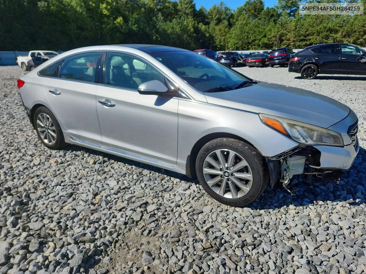 2016 HYUNDAI SONATA VIN 5NPE34AF5GH284259 — фото 4