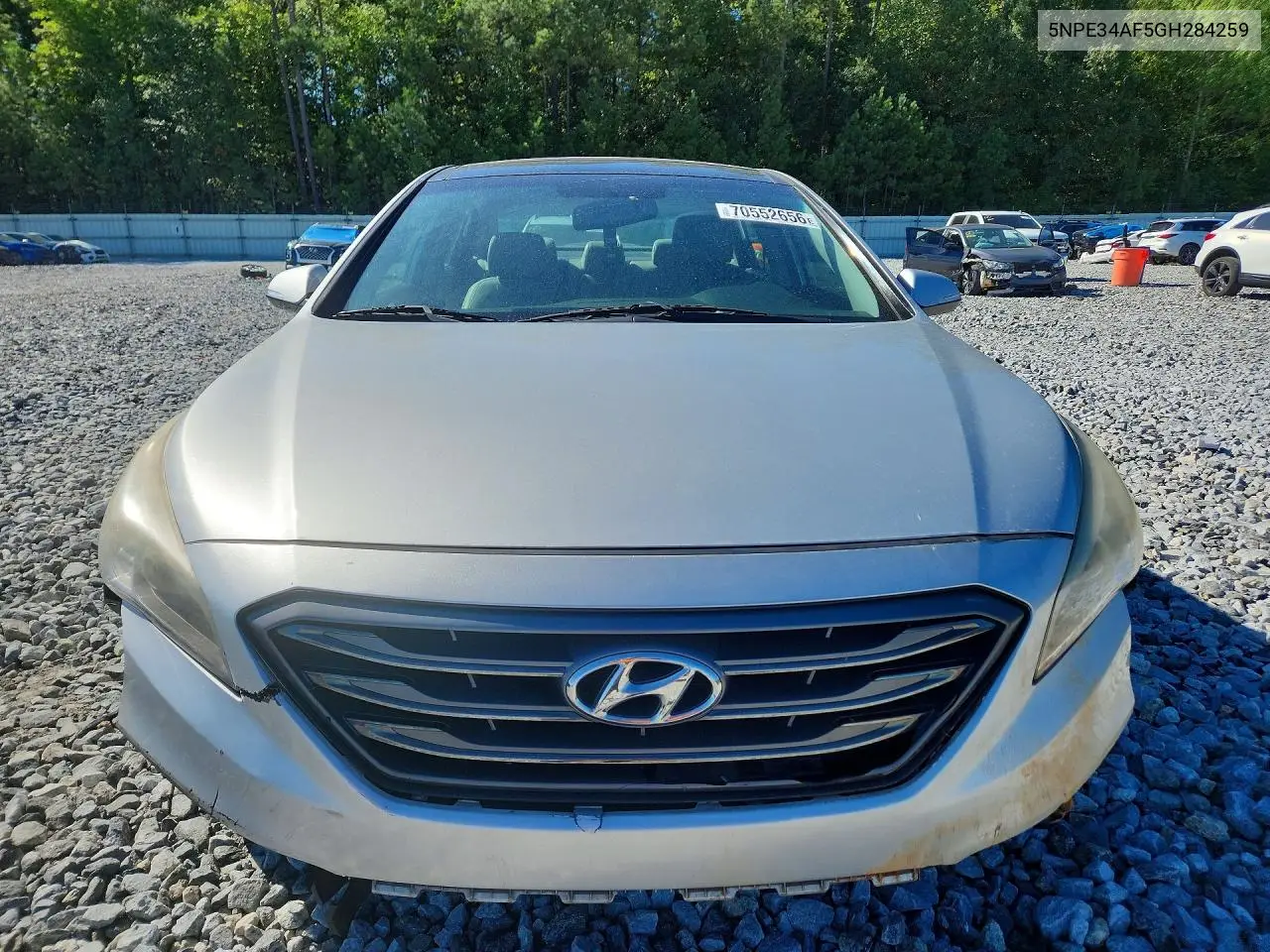 2016 HYUNDAI SONATA VIN 5NPE34AF5GH284259 — фото 5