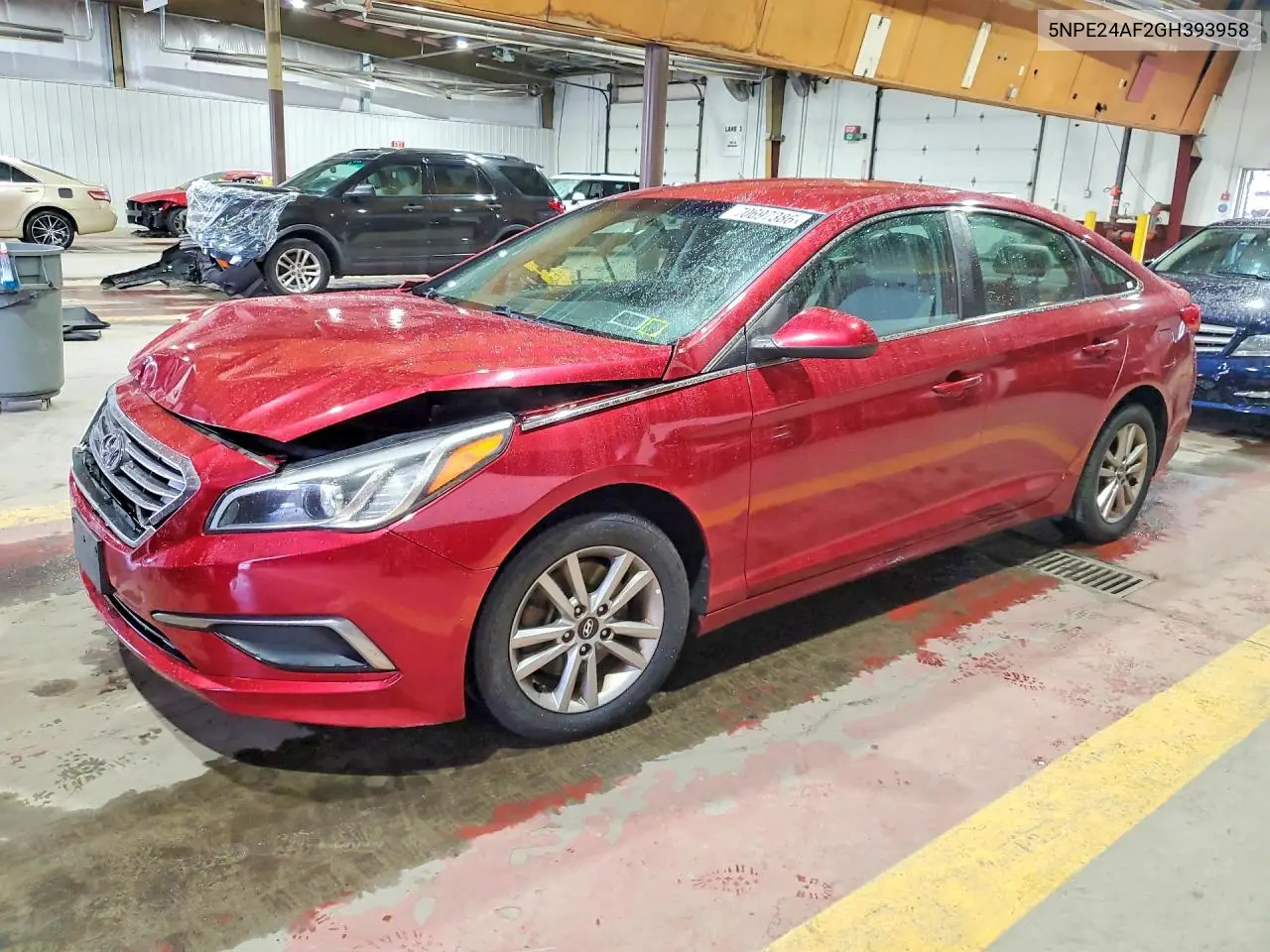 HYUNDAI SONATA 2016, VIN 5NPE24AF2GH393958