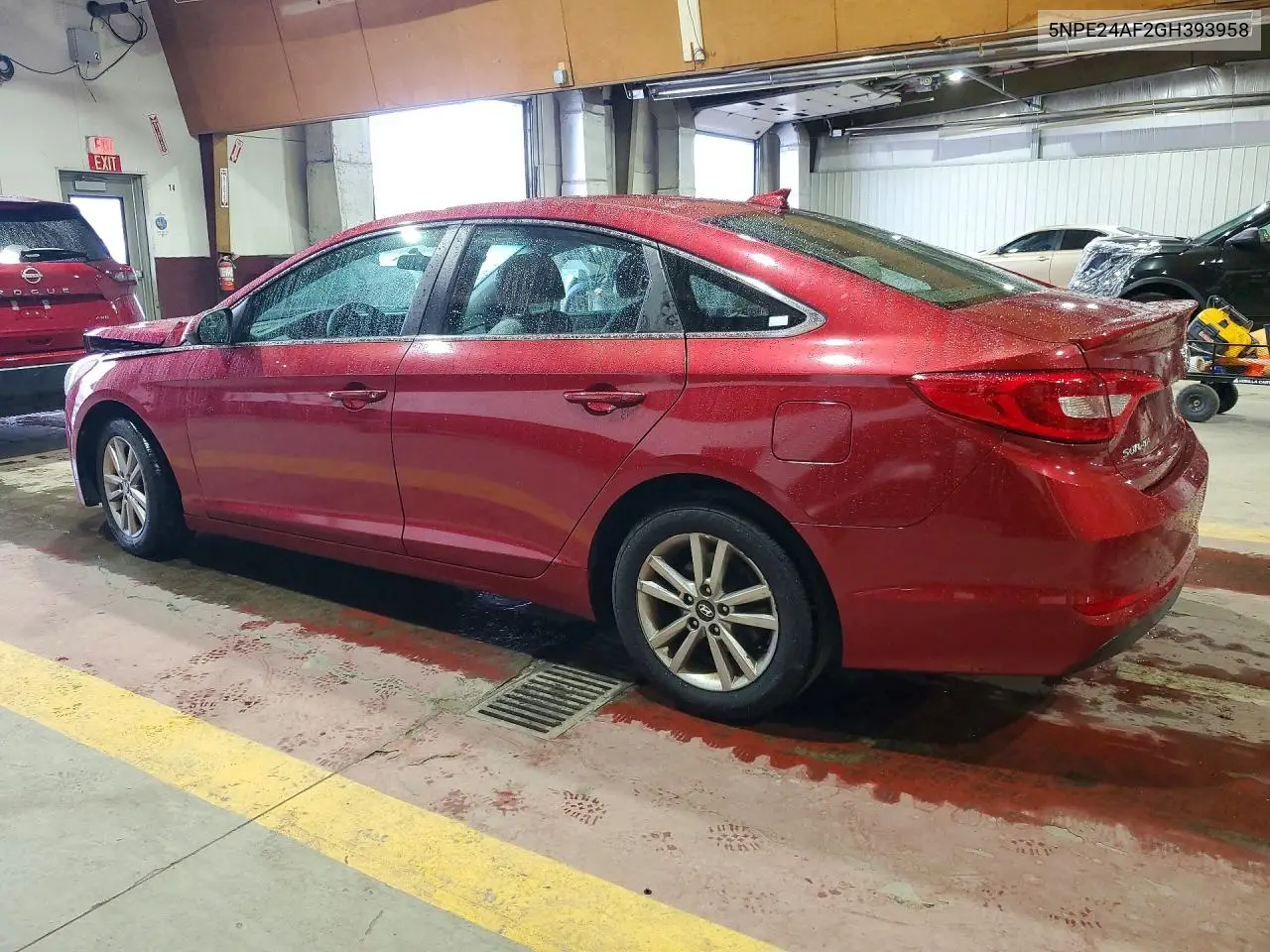 2016 HYUNDAI SONATA VIN 5NPE24AF2GH393958 — фото 2