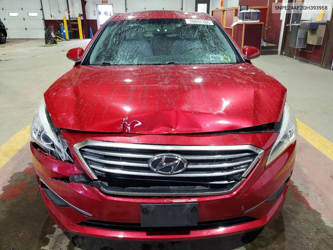 2016 HYUNDAI SONATA VIN 5NPE24AF2GH393958 — фото 5