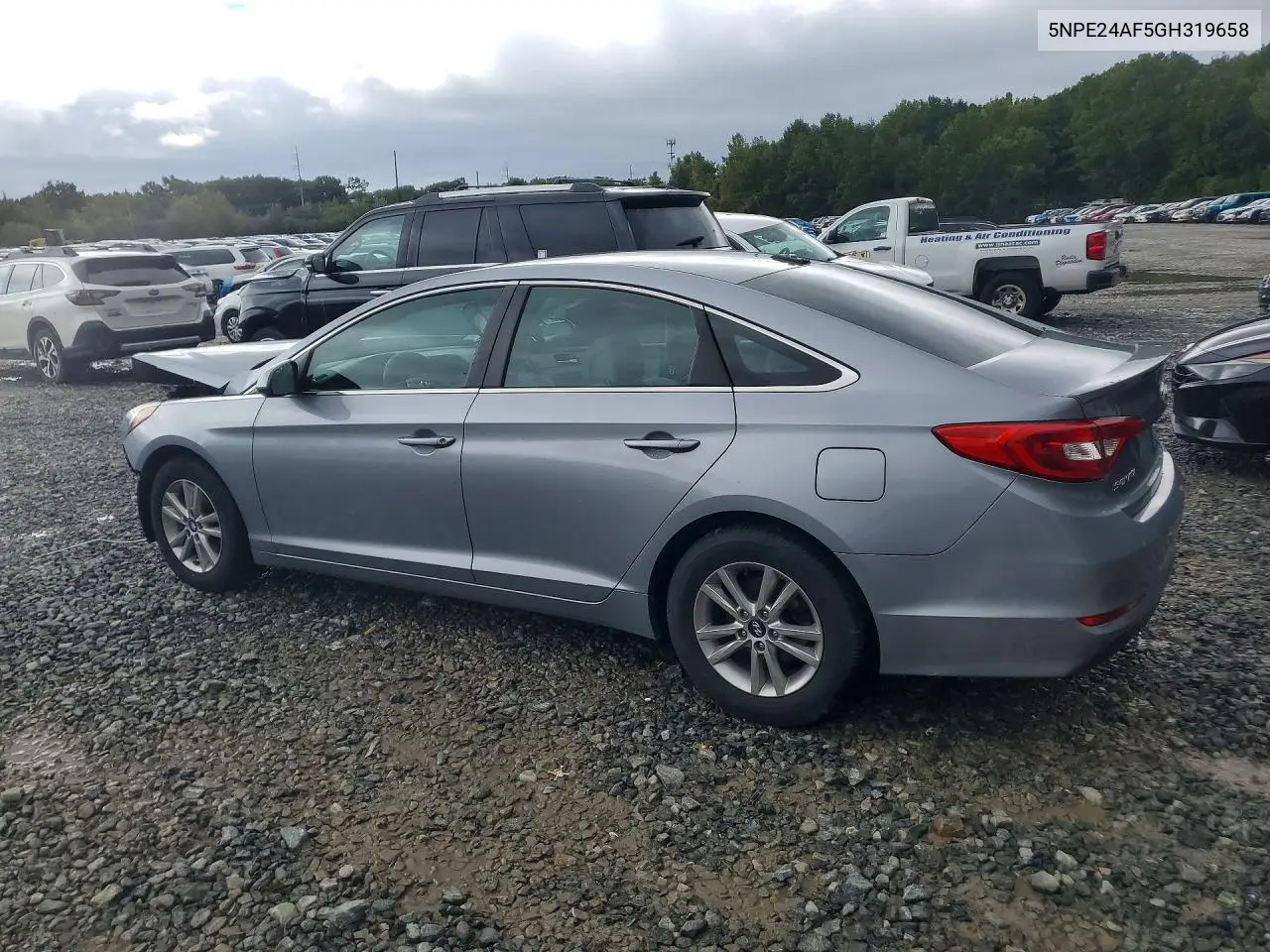 2016 HYUNDAI SONATA VIN 5NPE24AF5GH319658 — фото 2
