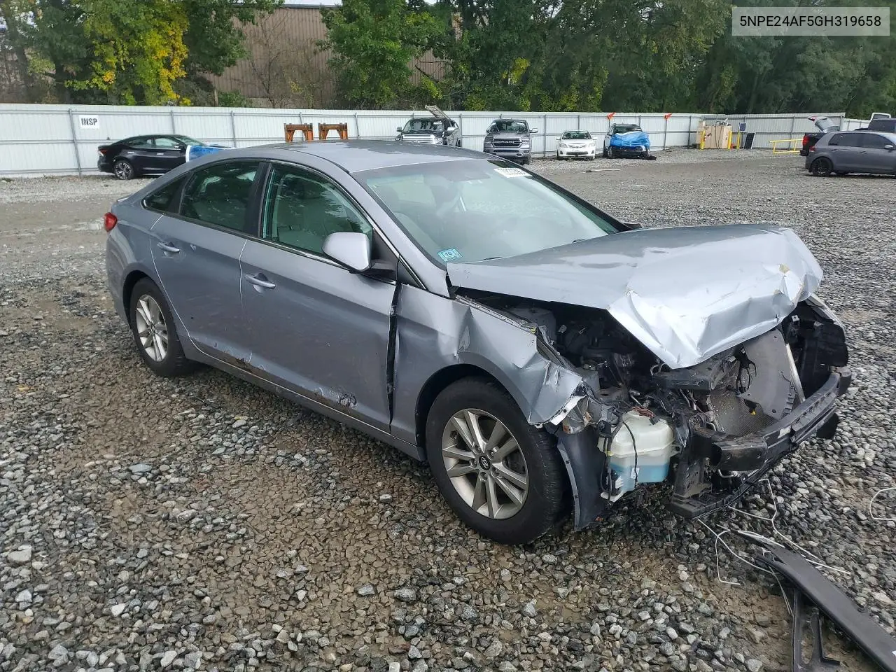 2016 HYUNDAI SONATA VIN 5NPE24AF5GH319658 — фото 4