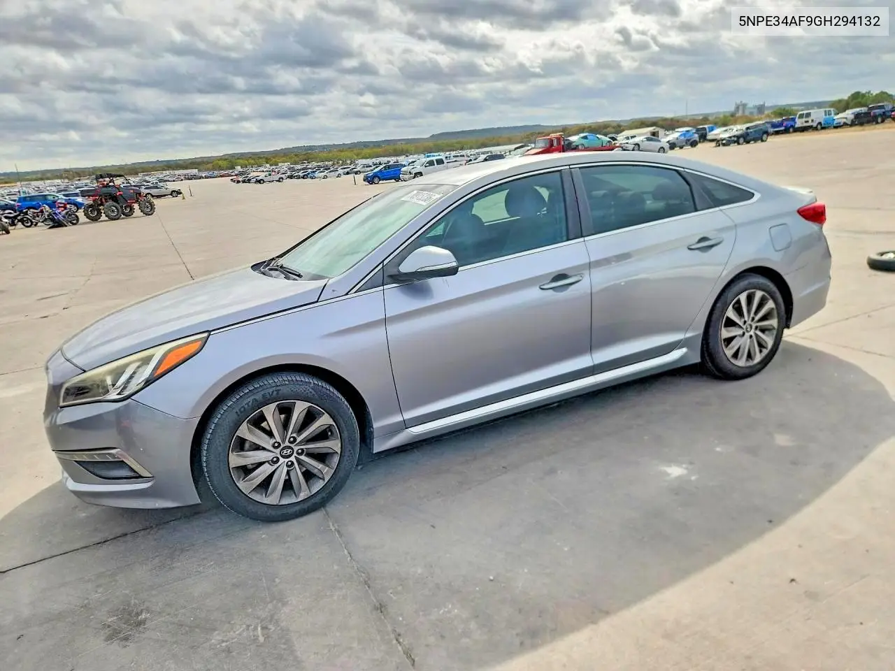 HYUNDAI SONATA 2016, VIN 5NPE34AF9GH294132