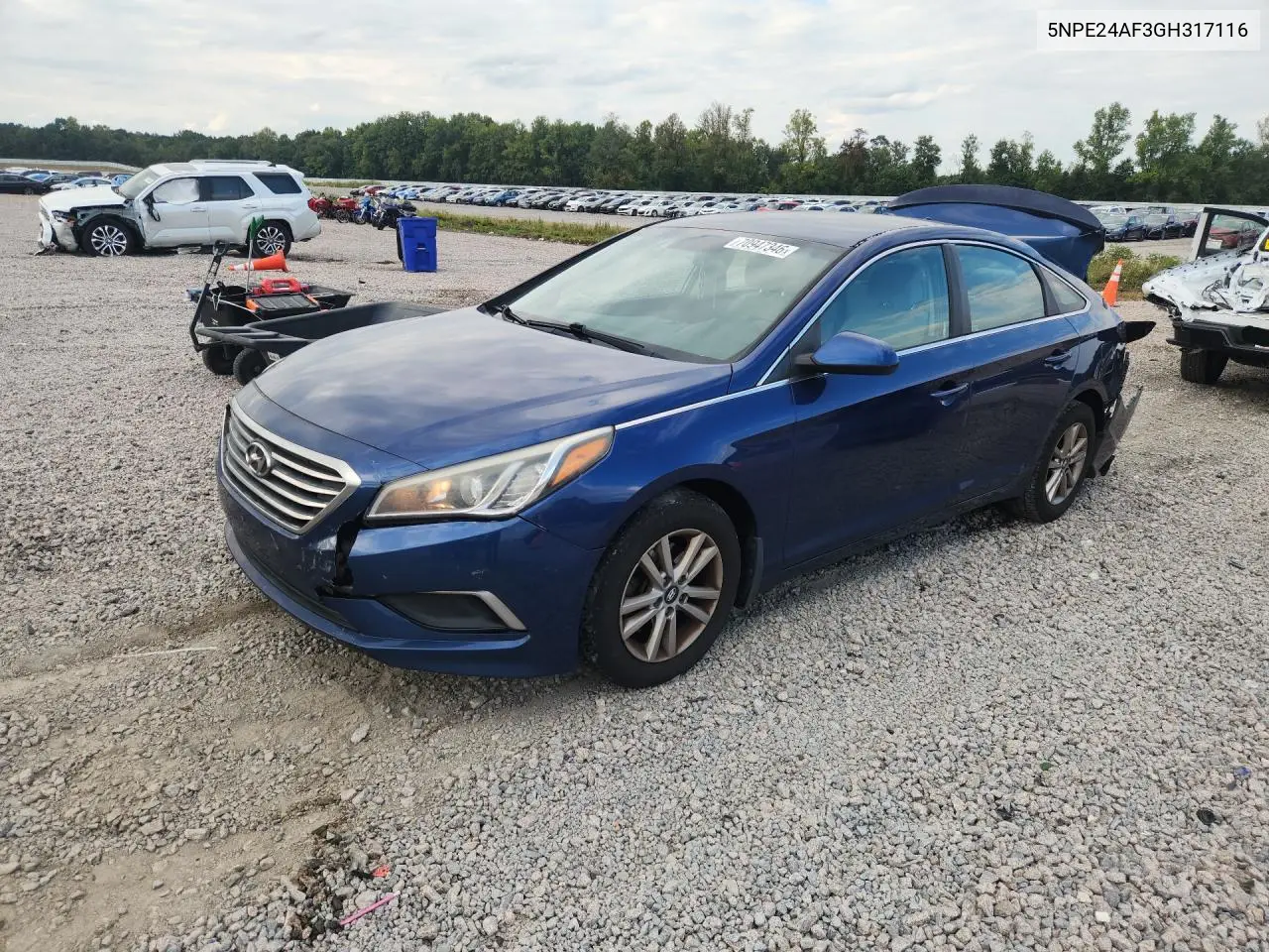 HYUNDAI SONATA 2016, VIN 5NPE24AF3GH317116