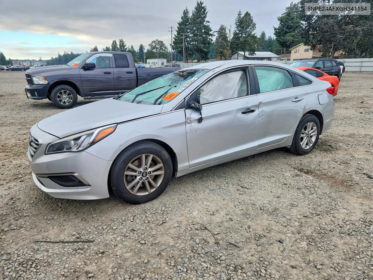 HYUNDAI SONATA 2016, VIN 5NPE24AFXGH341154