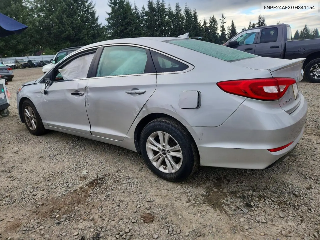 2016 HYUNDAI SONATA VIN 5NPE24AFXGH341154 — фото 2