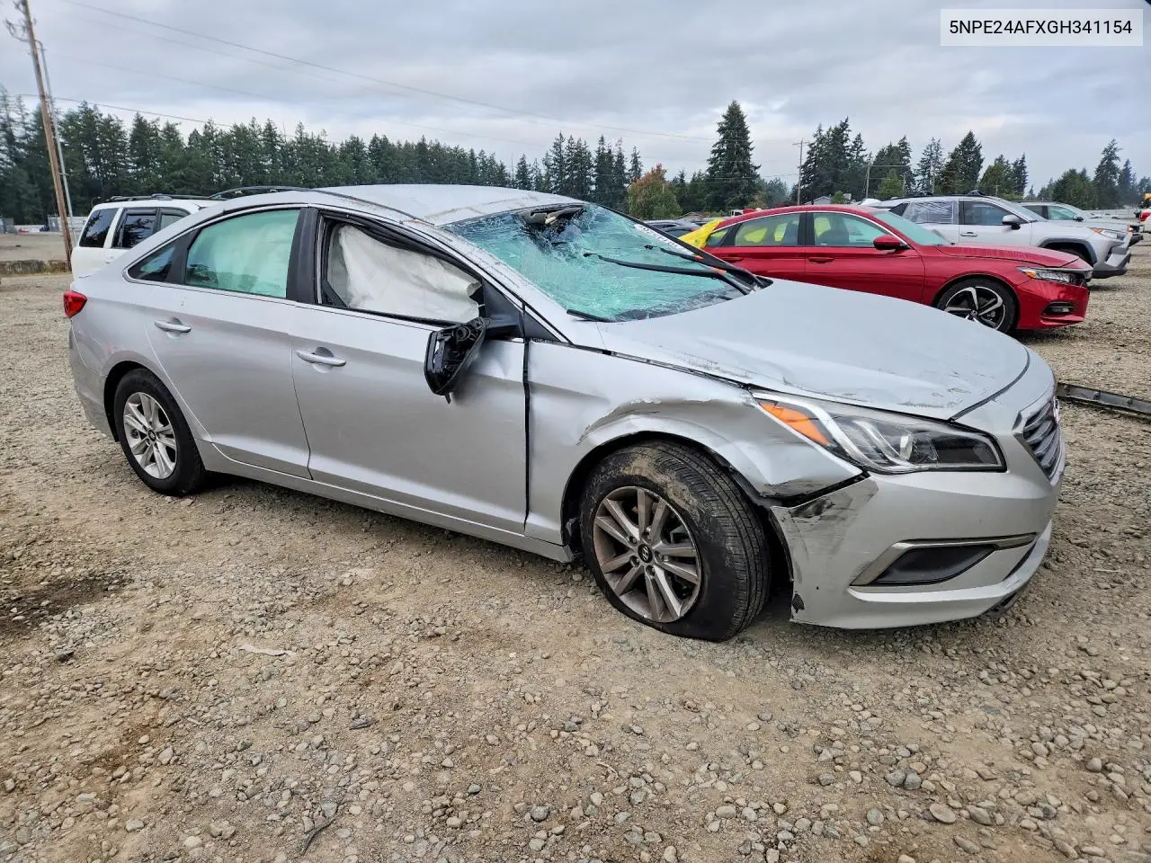 2016 HYUNDAI SONATA VIN 5NPE24AFXGH341154 — фото 4