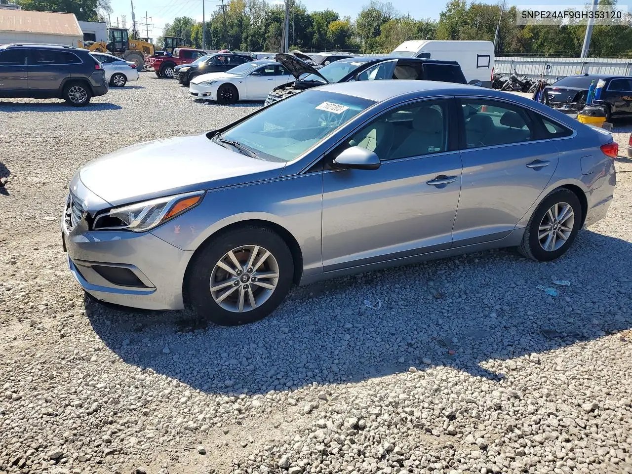 HYUNDAI SONATA 2016, VIN 5NPE24AF9GH353120