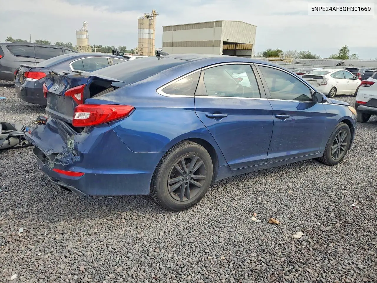 2016 HYUNDAI SONATA VIN 5NPE24AF8GH301669 — фото 3
