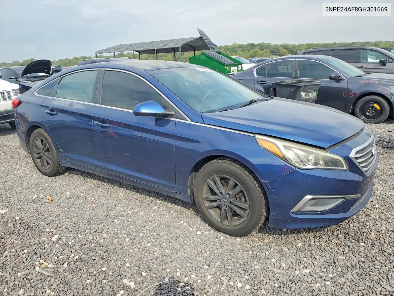 2016 HYUNDAI SONATA VIN 5NPE24AF8GH301669 — фото 4