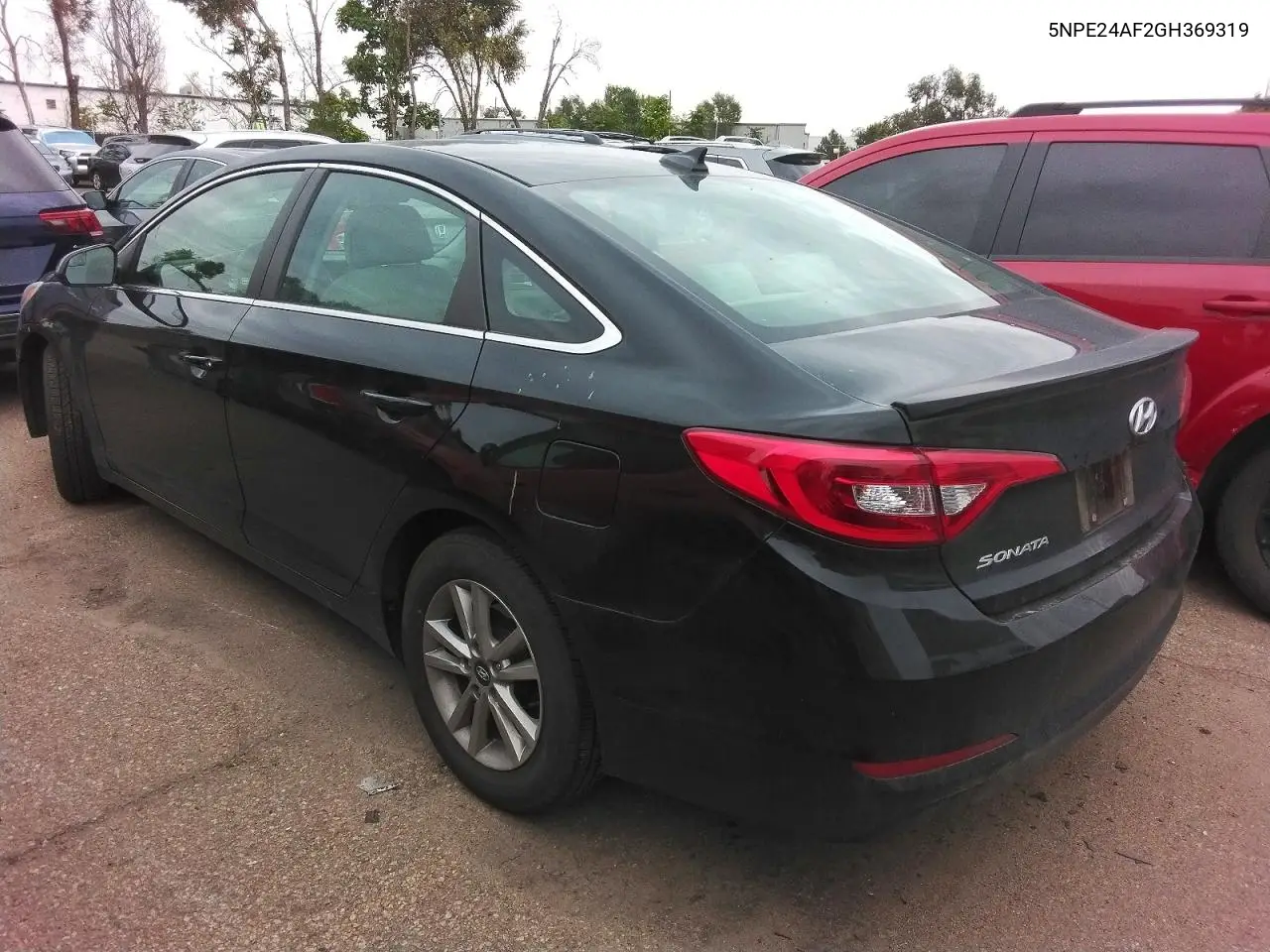 2016 HYUNDAI SONATA VIN 5NPE24AF2GH369319 — фото 2
