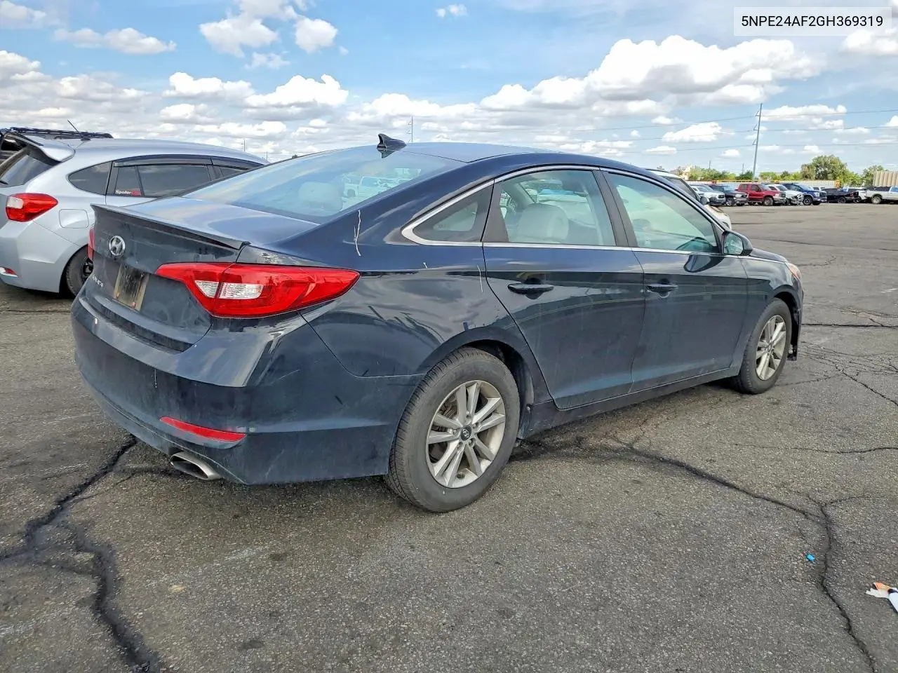 2016 HYUNDAI SONATA VIN 5NPE24AF2GH369319 — фото 3