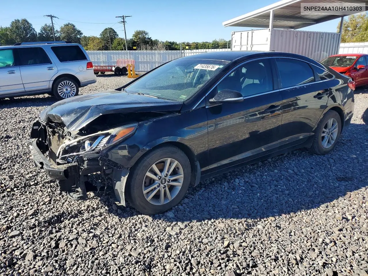 HYUNDAI SONATA 2016, VIN 5NPE24AA1GH410303
