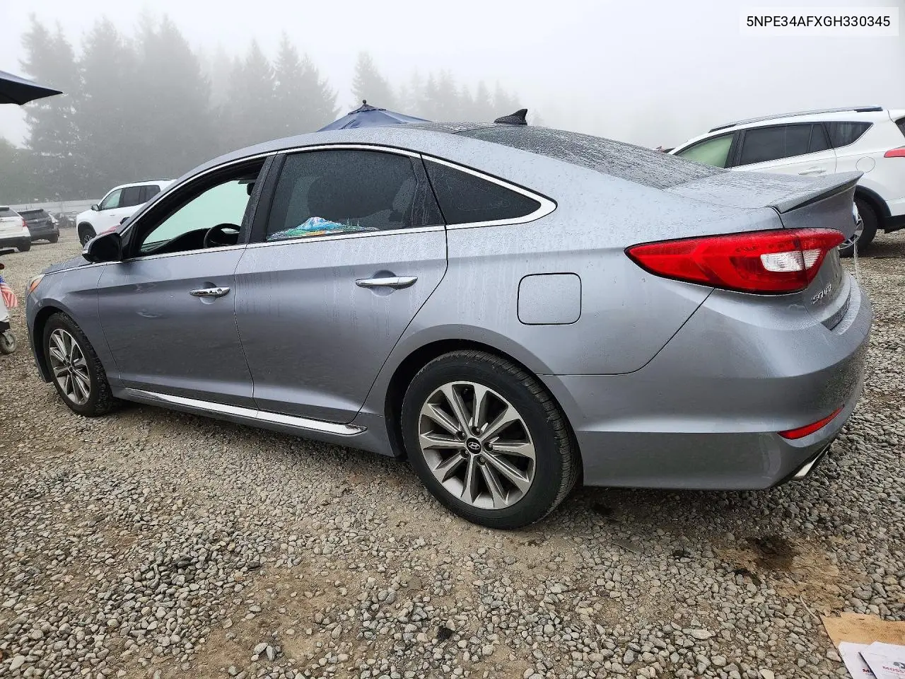 2016 HYUNDAI SONATA VIN 5NPE34AFXGH330345 — фото 2