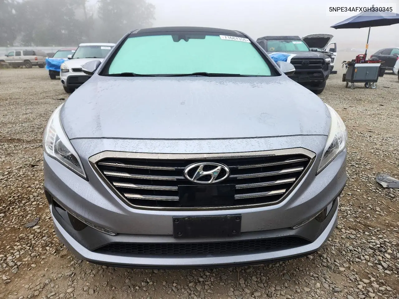 2016 HYUNDAI SONATA VIN 5NPE34AFXGH330345 — фото 5