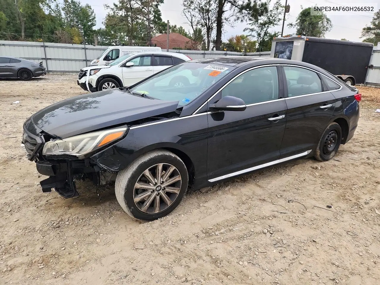 HYUNDAI SONATA 2016, VIN 5NPE34AF6GH266532