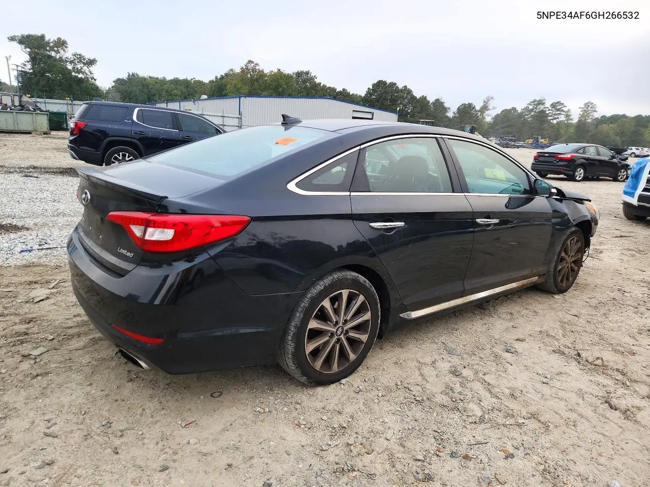2016 HYUNDAI SONATA VIN 5NPE34AF6GH266532 — фото 3