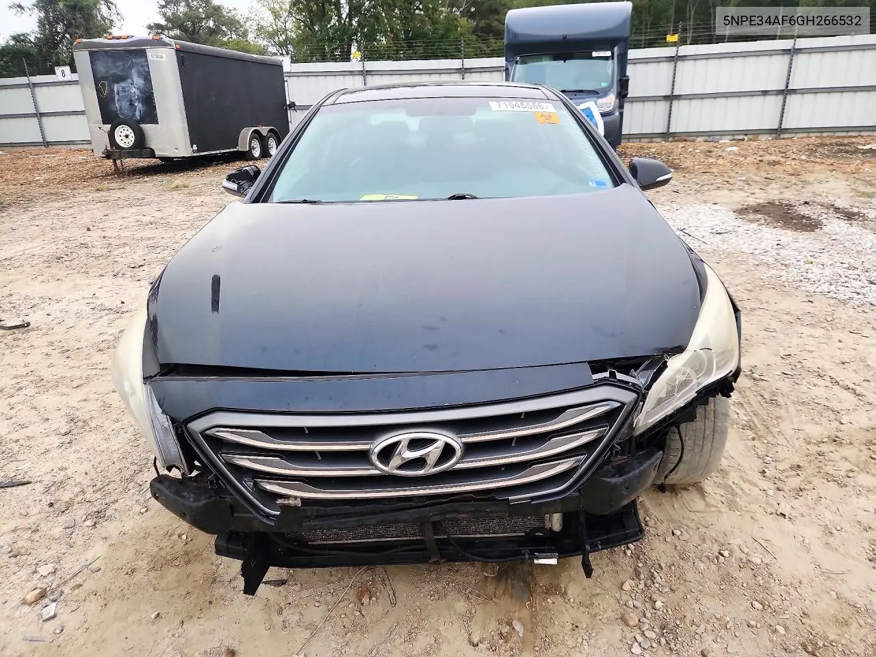 2016 HYUNDAI SONATA VIN 5NPE34AF6GH266532 — фото 5