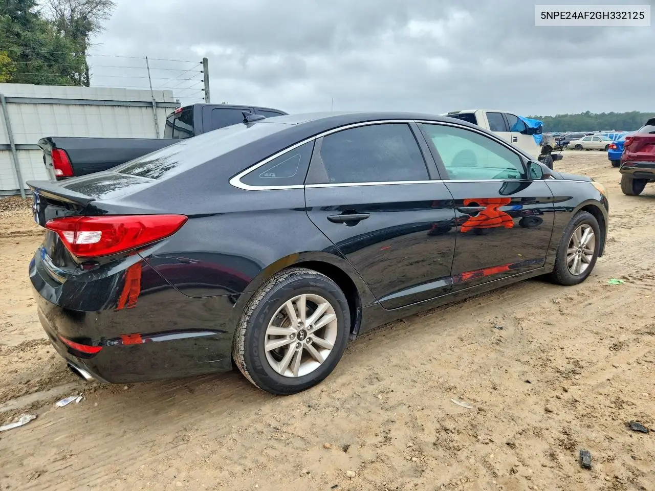 2016 HYUNDAI SONATA VIN 5NPE24AF2GH332125 — фото 3