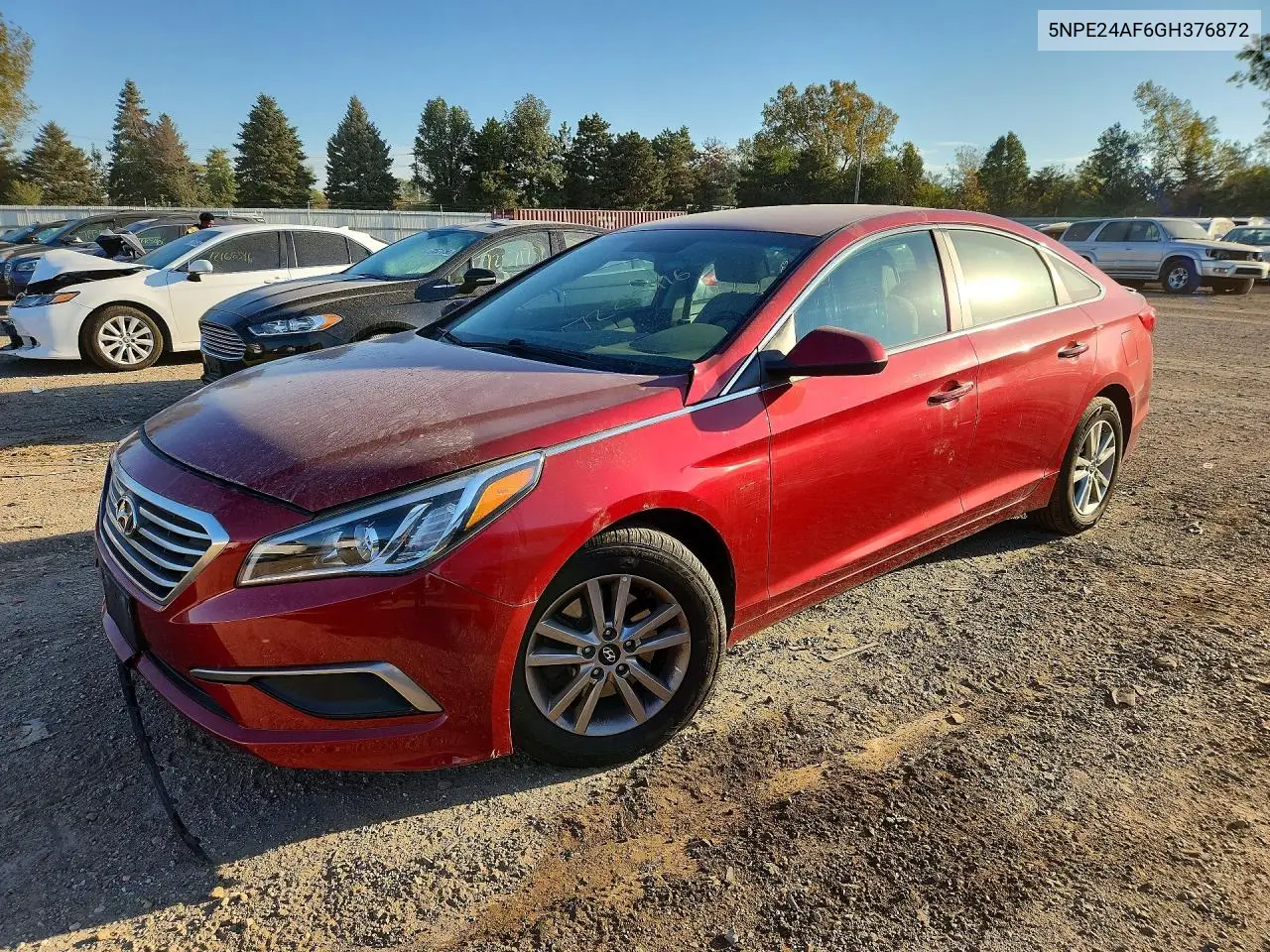 HYUNDAI SONATA 2016, VIN 5NPE24AF6GH376872