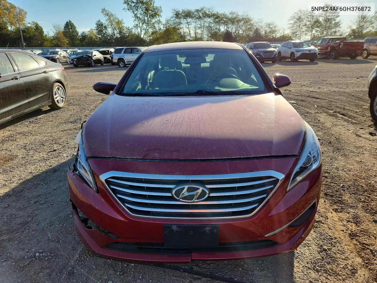 2016 HYUNDAI SONATA VIN 5NPE24AF6GH376872 — фото 5