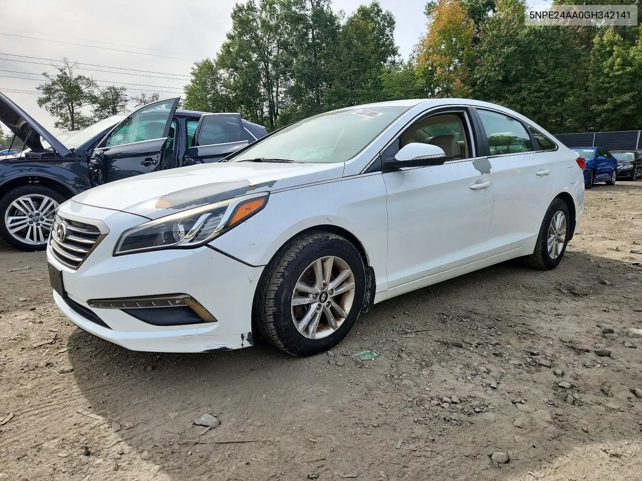 HYUNDAI SONATA 2016, VIN 5NPE24AA0GH342141