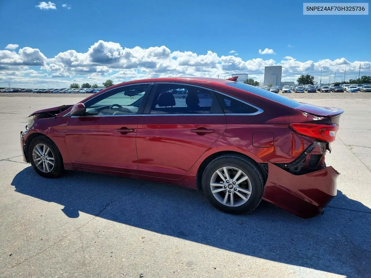 2016 HYUNDAI SONATA VIN 5NPE24AF7GH325736 — фото 2