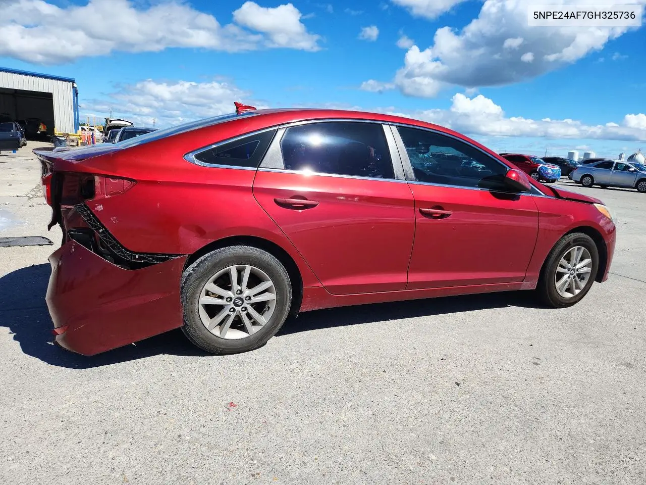 2016 HYUNDAI SONATA VIN 5NPE24AF7GH325736 — фото 3