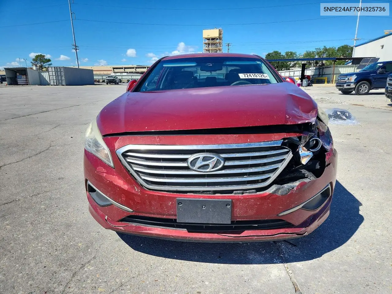 2016 HYUNDAI SONATA VIN 5NPE24AF7GH325736 — фото 5