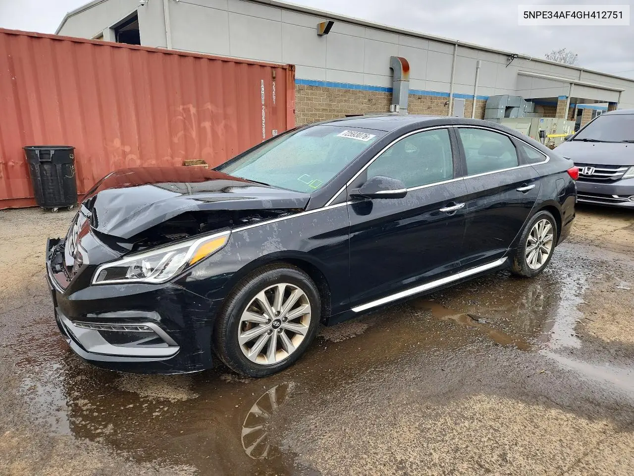 HYUNDAI SONATA 2016, VIN 5NPE34AF4GH412751
