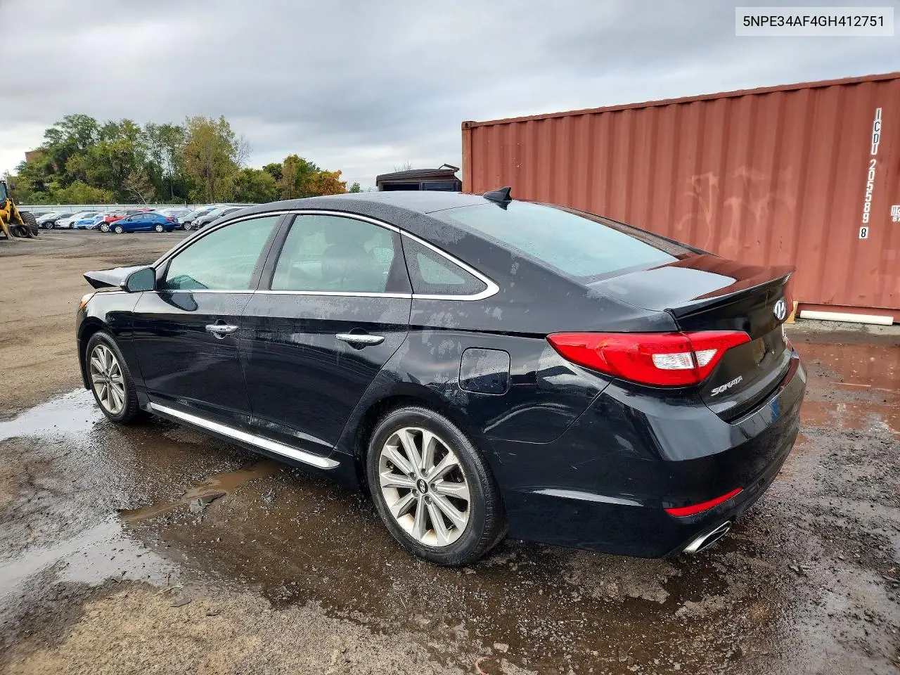 2016 HYUNDAI SONATA VIN 5NPE34AF4GH412751 — фото 2