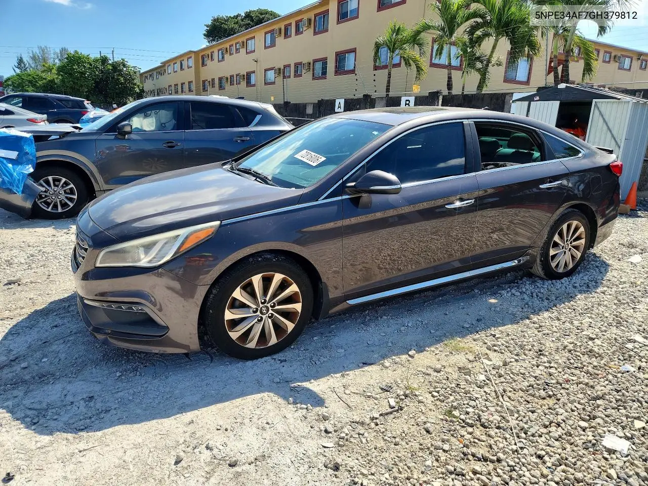 HYUNDAI SONATA 2016, VIN 5NPE34AF7GH379812