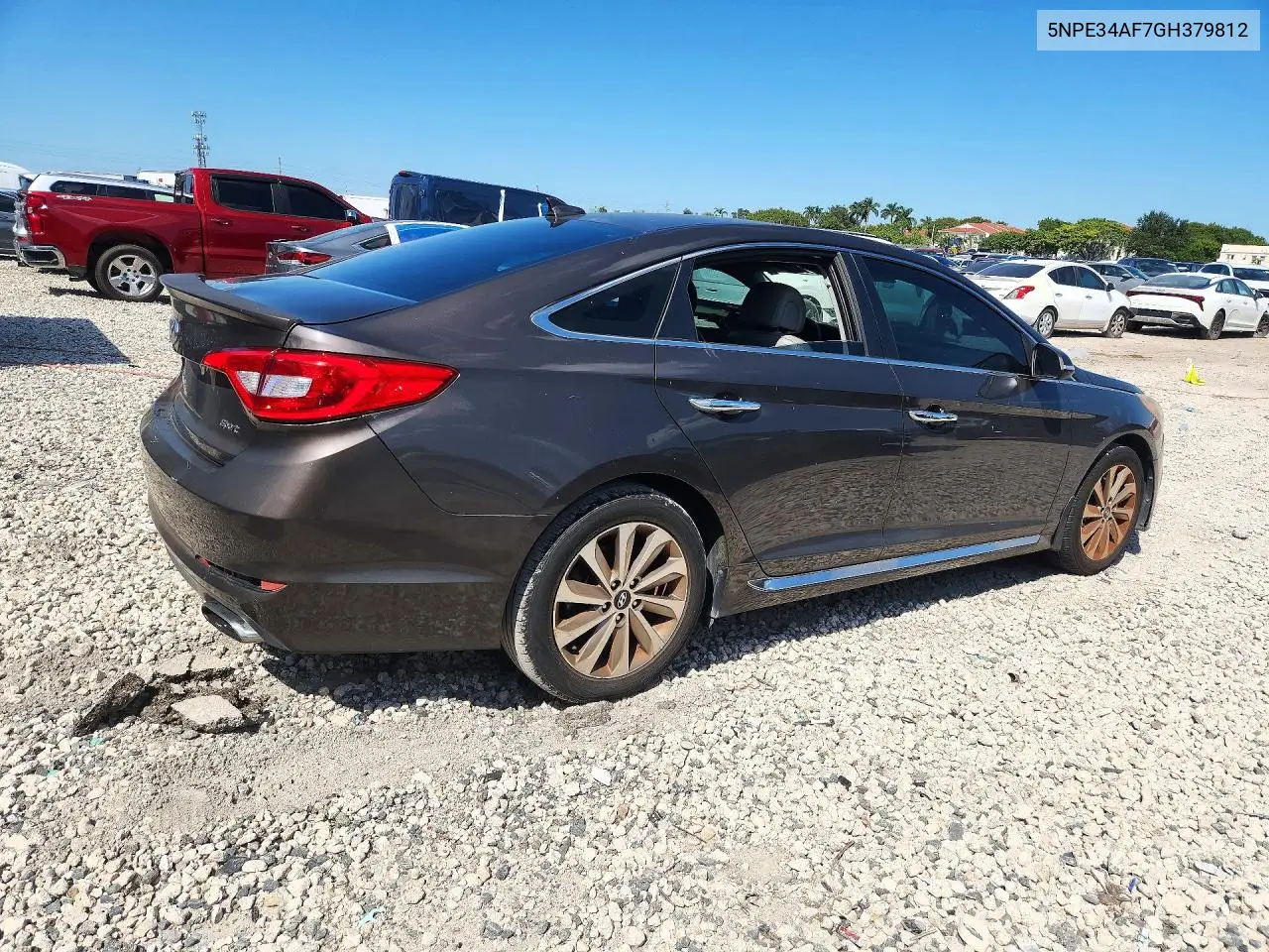 2016 HYUNDAI SONATA VIN 5NPE34AF7GH379812 — фото 3