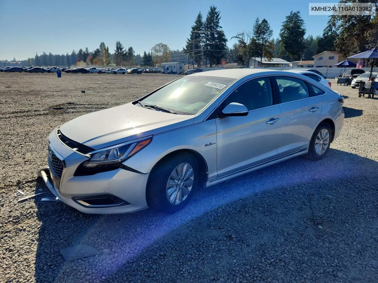 HYUNDAI SONATA 2016, VIN KMHE24L11GA013982