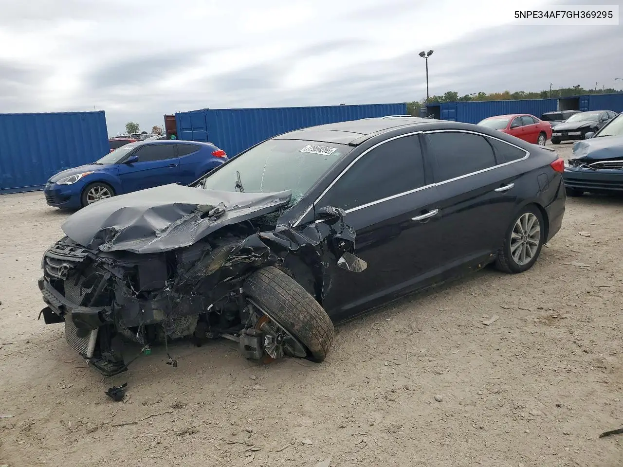 HYUNDAI SONATA 2016, VIN 5NPE34AF7GH369295