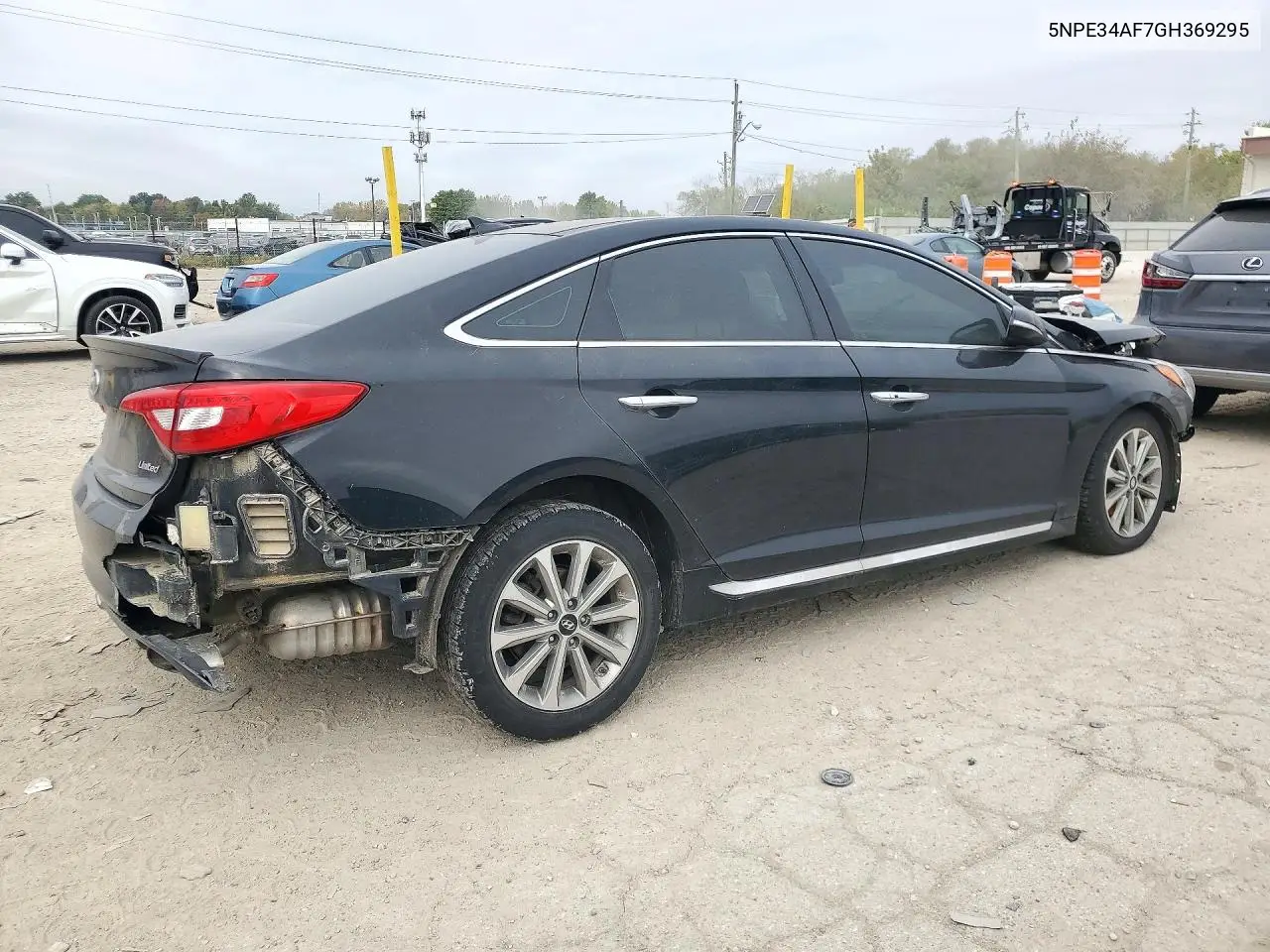 2016 HYUNDAI SONATA VIN 5NPE34AF7GH369295 — фото 3