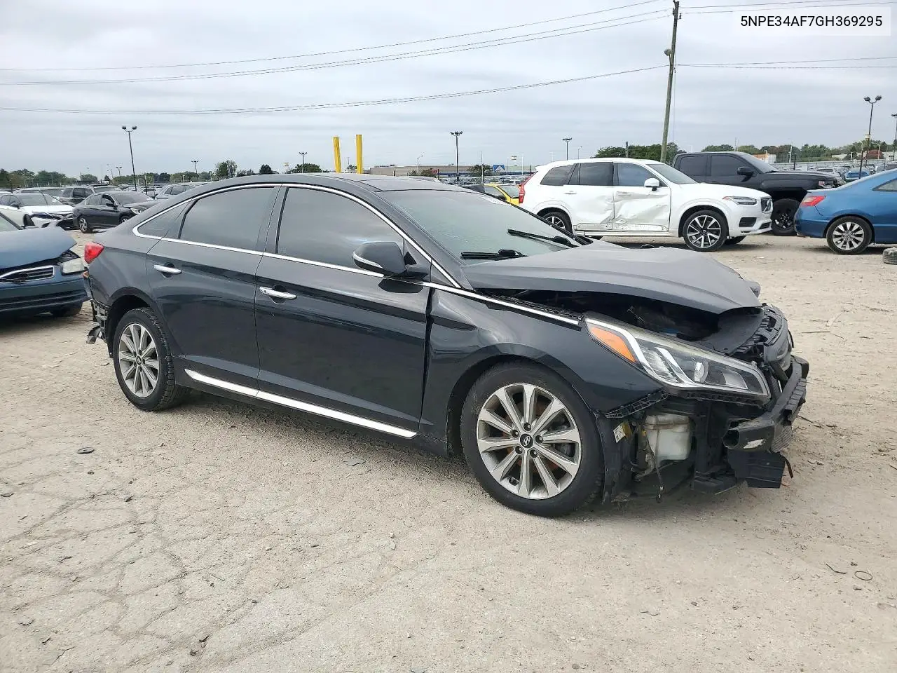 2016 HYUNDAI SONATA VIN 5NPE34AF7GH369295 — фото 4