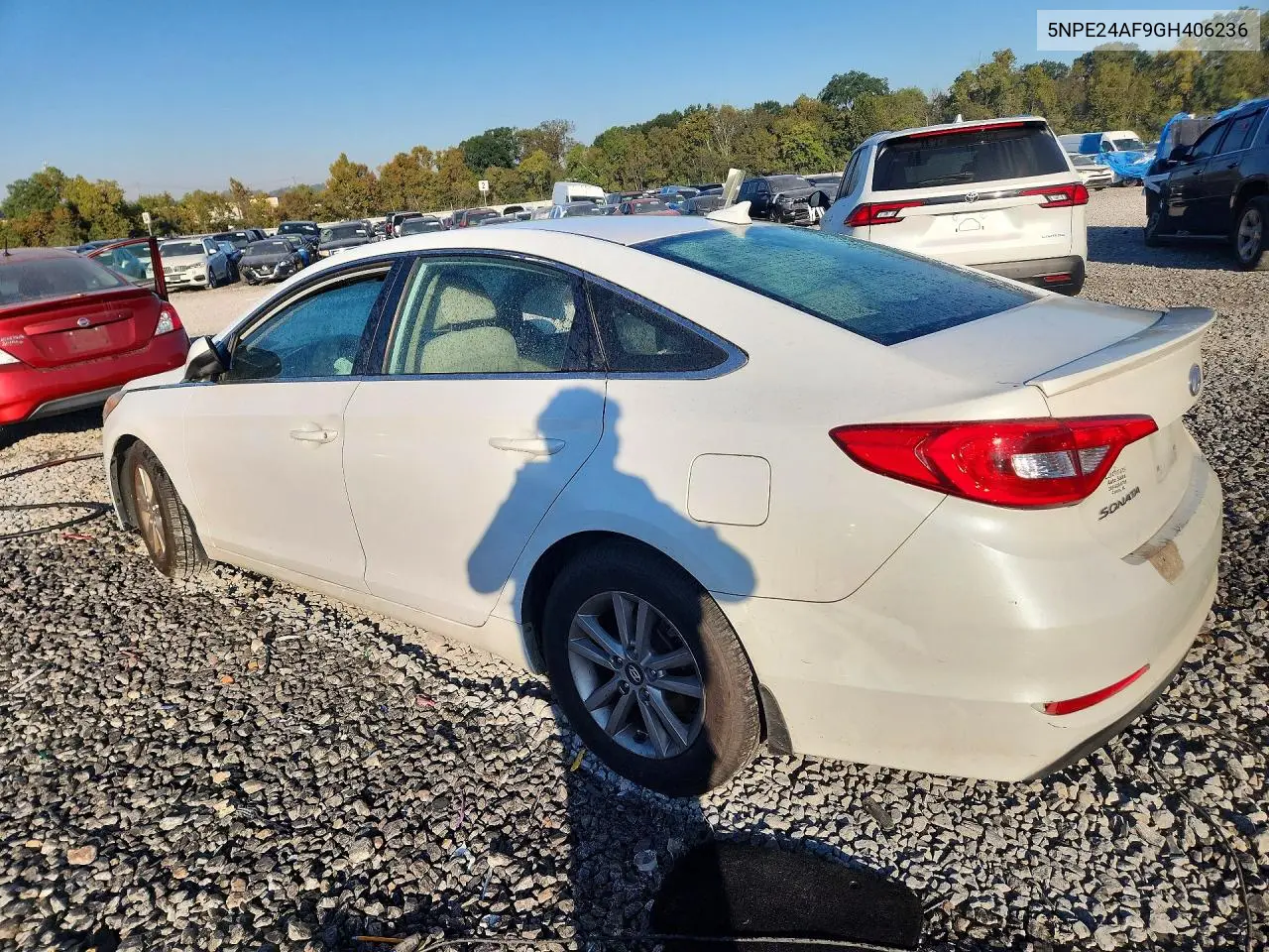 2016 HYUNDAI SONATA VIN 5NPE24AF9GH406236 — фото 2