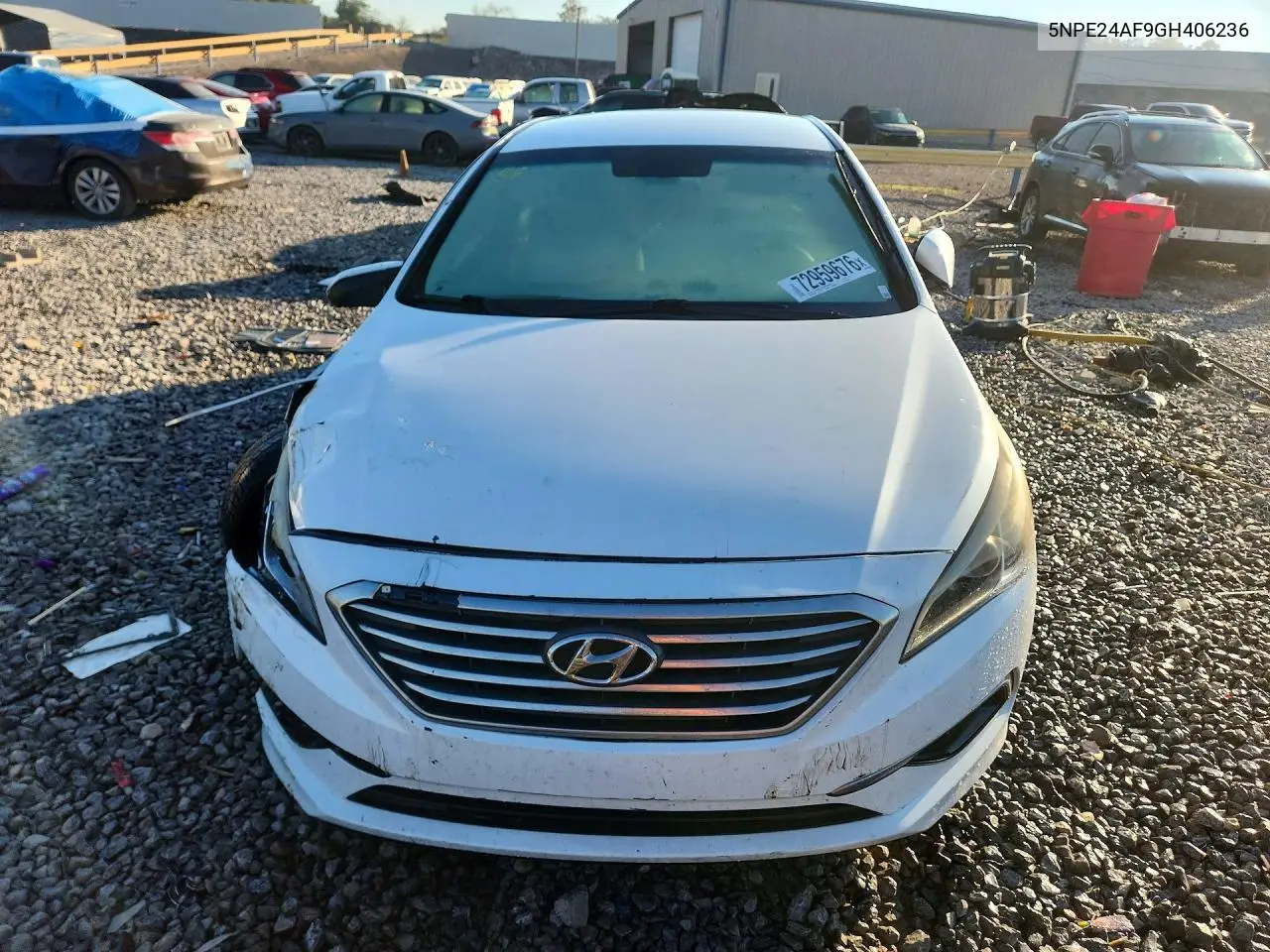 2016 HYUNDAI SONATA VIN 5NPE24AF9GH406236 — фото 5