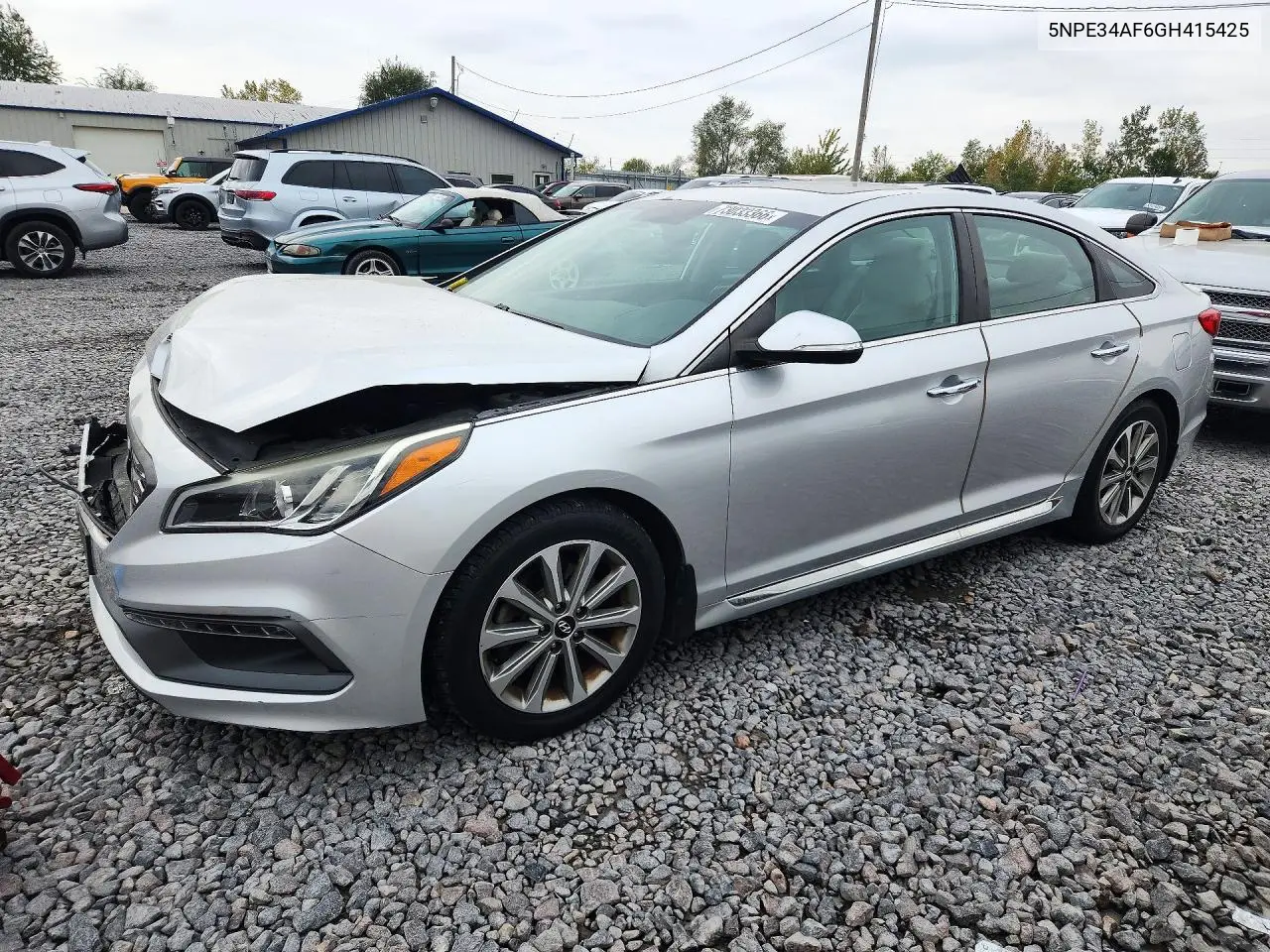 HYUNDAI SONATA 2016, VIN 5NPE34AF6GH415425