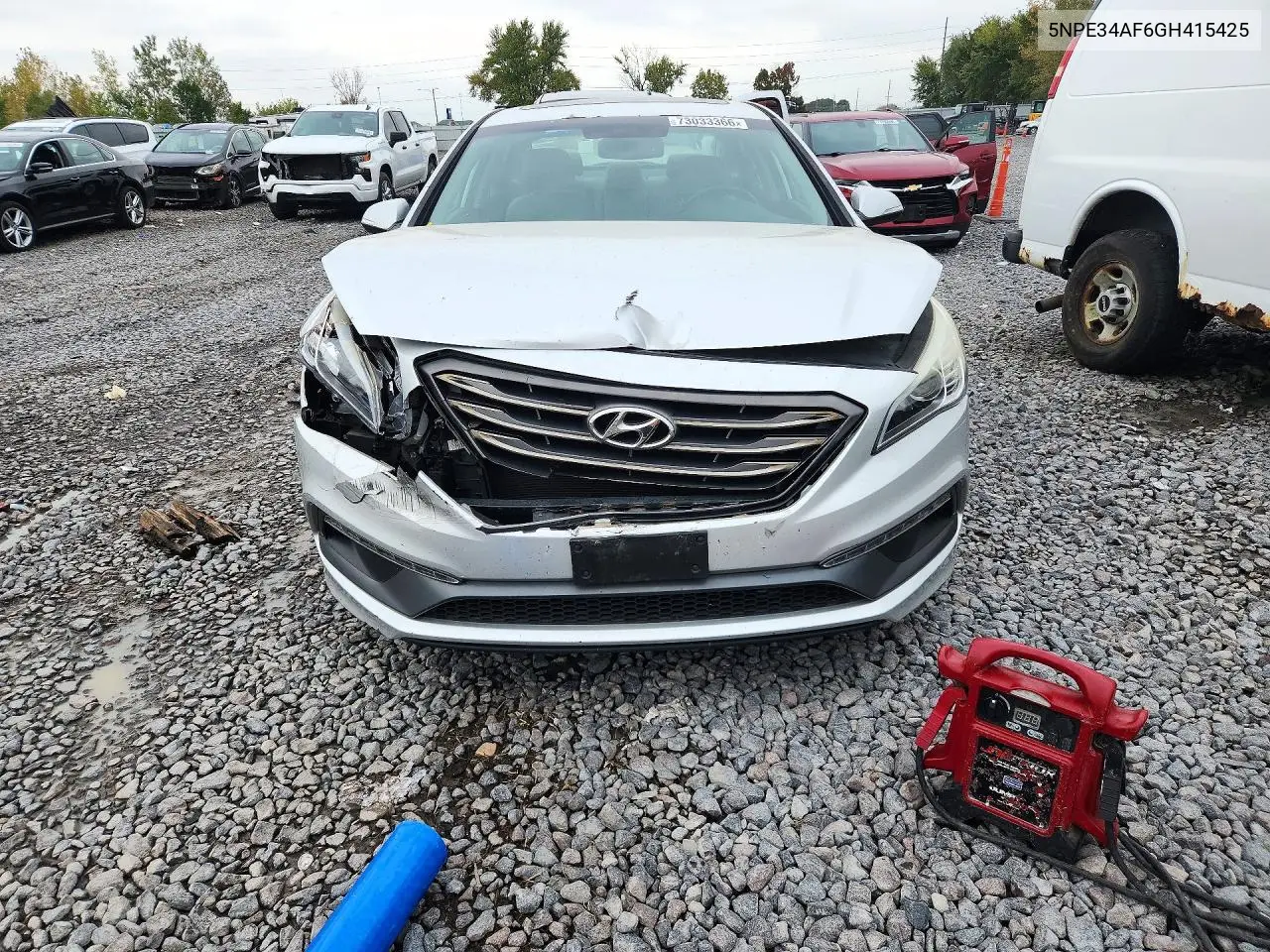 2016 HYUNDAI SONATA VIN 5NPE34AF6GH415425 — фото 5