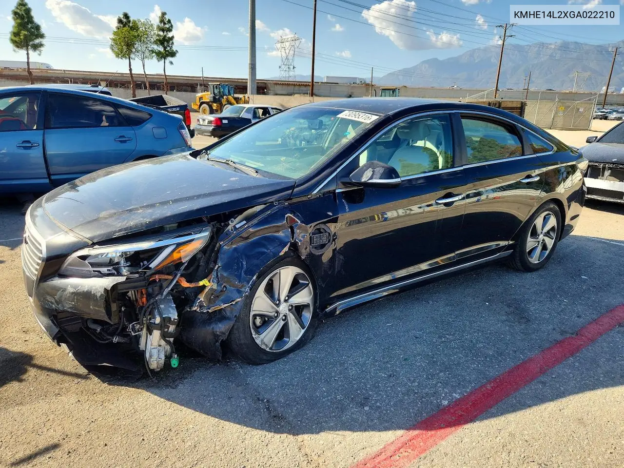 HYUNDAI SONATA 2016, VIN KMHE14L2XGA022210