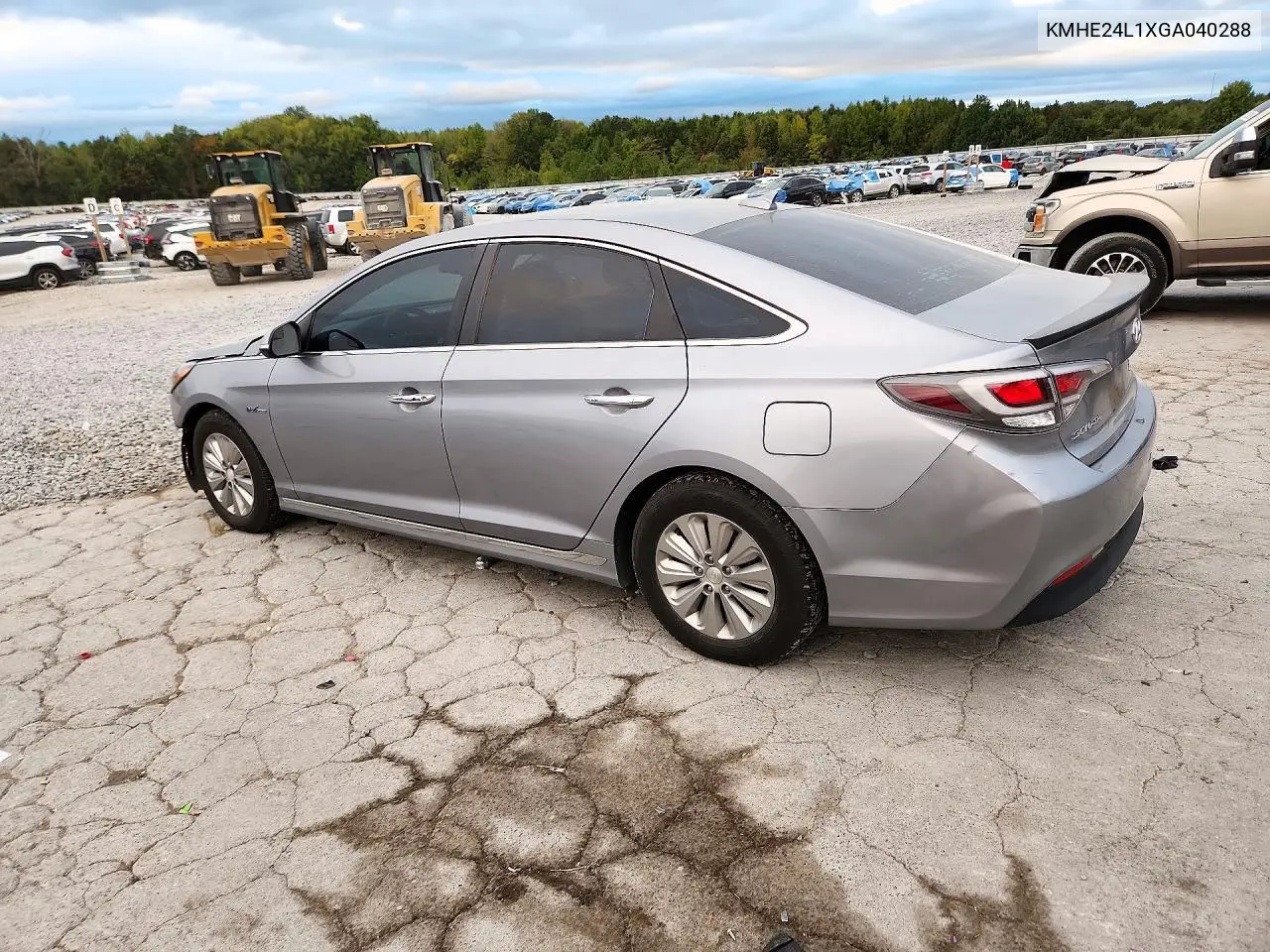 2016 HYUNDAI SONATA VIN KMHE24L1XGA040288 — фото 2