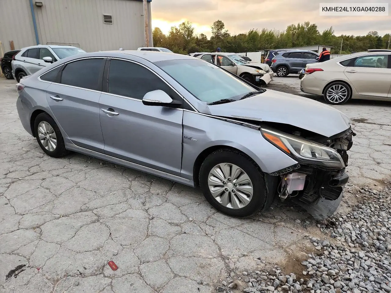 2016 HYUNDAI SONATA VIN KMHE24L1XGA040288 — фото 4