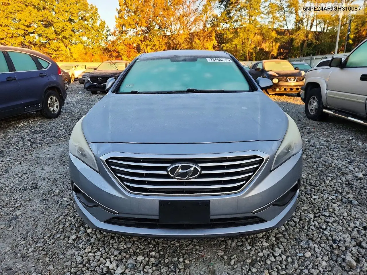 2016 HYUNDAI SONATA VIN 5NPE24AF9GH310087 — фото 5