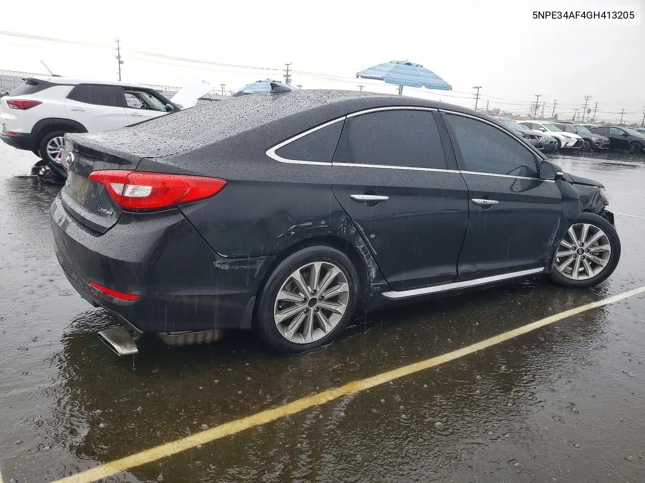 2016 HYUNDAI SONATA VIN 5NPE34AF4GH413205 — фото 3