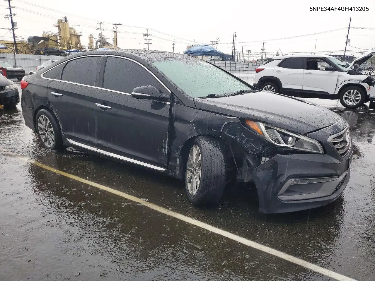 2016 HYUNDAI SONATA VIN 5NPE34AF4GH413205 — фото 4