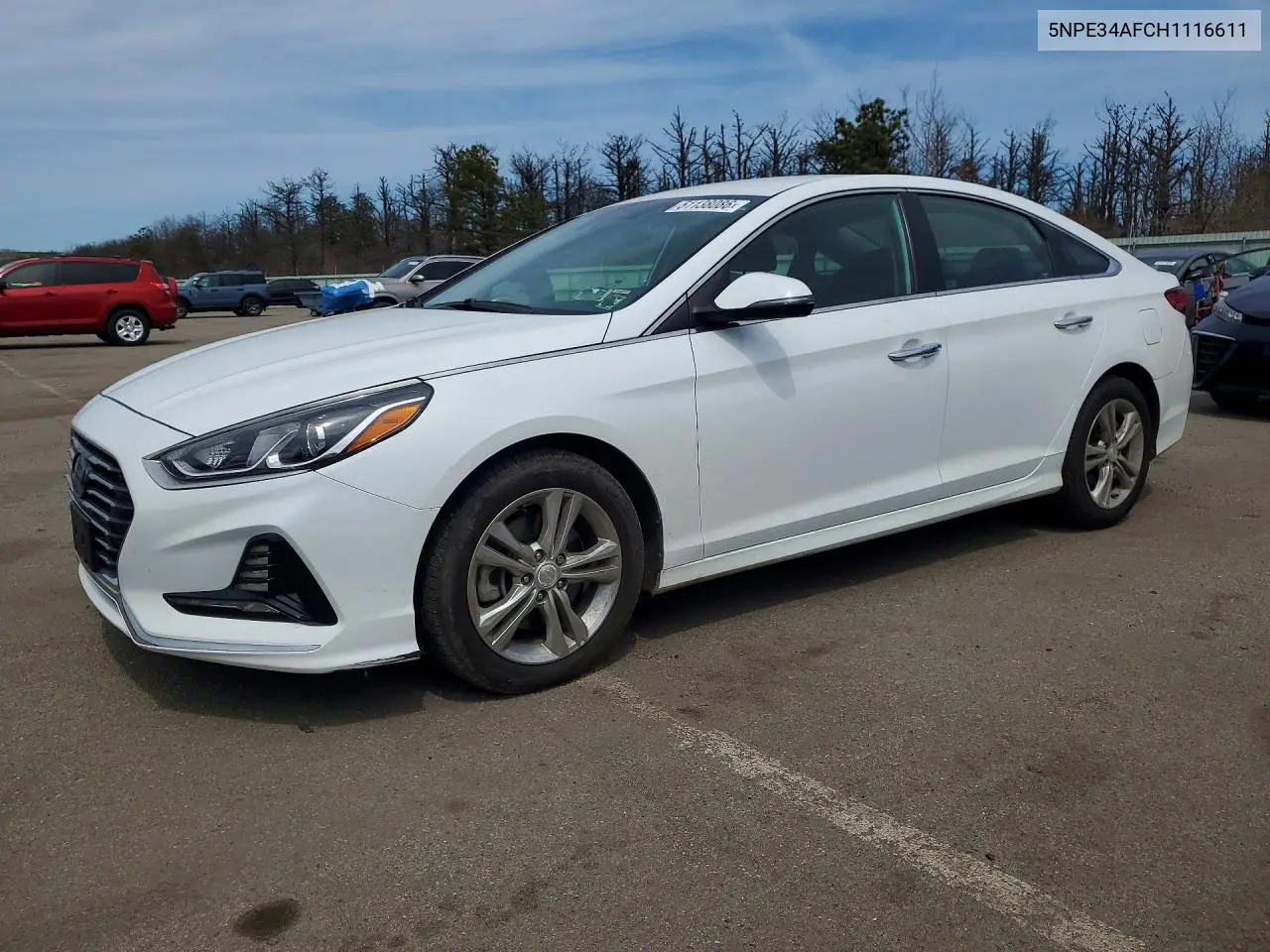 HYUNDAI SONATA 2017, VIN 5NPE34AF0JH661197