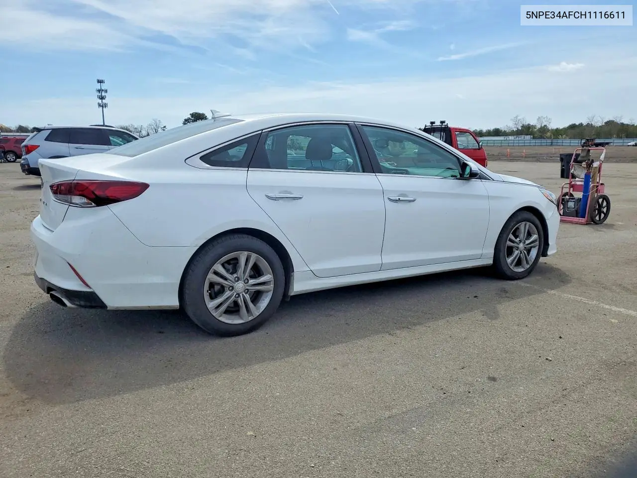2017 HYUNDAI SONATA VIN 5NPE34AF0JH661197 — фото 3